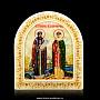 Икона "Петр и Феврония" с перламутром, фотография 1. Интернет-магазин ЛАВКА ПОДАРКОВ